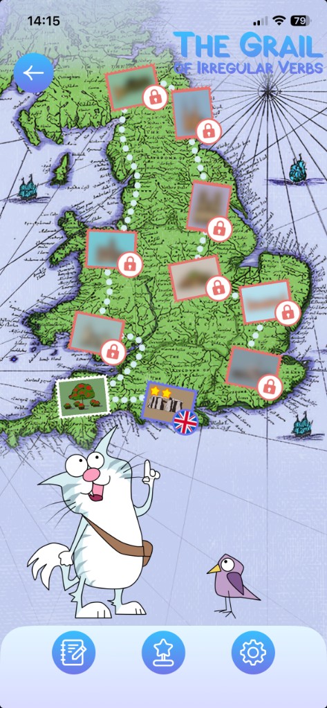 Illustrated journey across ten locations in the United Kingdom